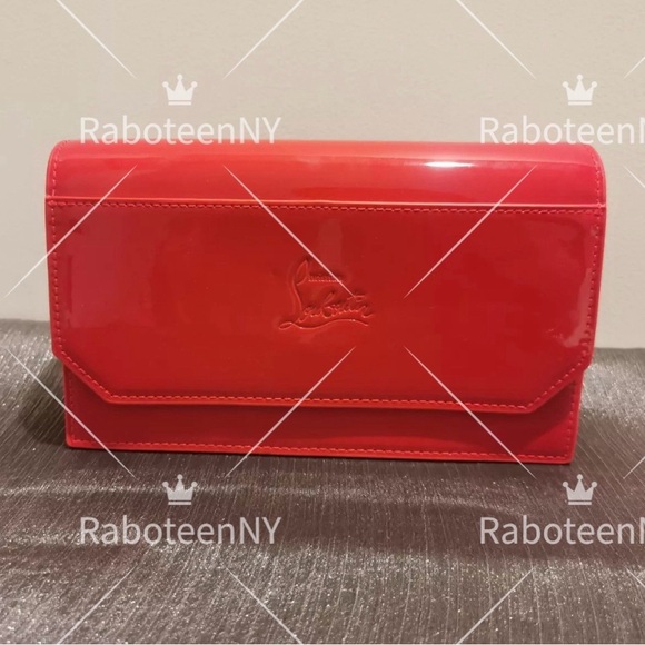 Christian Louboutin Red Clutch/Cosmetic Pouch Bag - Picture 2 of 7